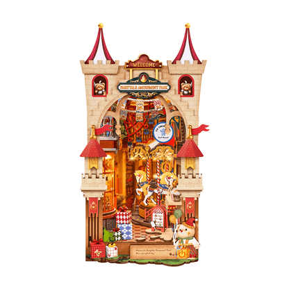 Parc d’Attractions de Conte de Fées – Serre-livre en bois 3D