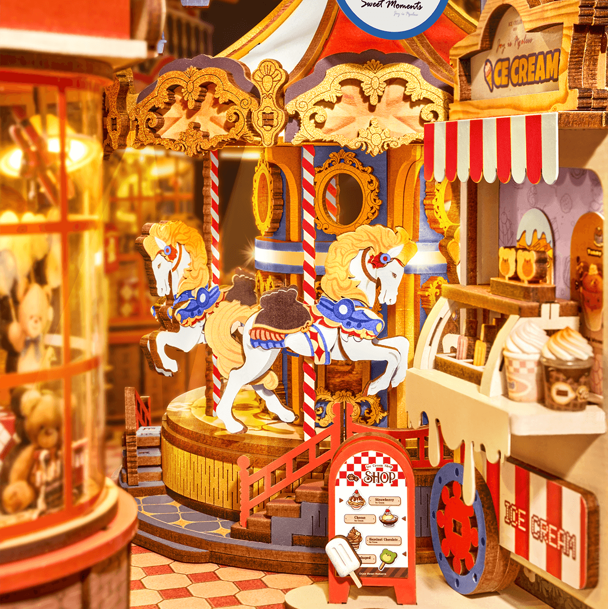 Parc d’Attractions de Conte de Fées – Serre-livre en bois 3D
