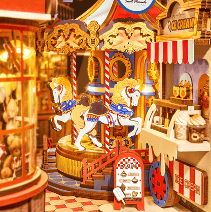 Parc d’Attractions de Conte de Fées – Serre-livre en bois 3D
