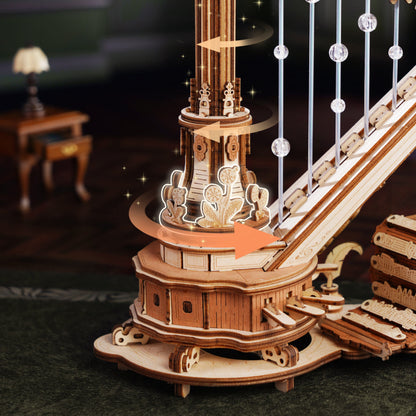 Harpe Magique – Puzzle en bois 3D & Boîte à musique