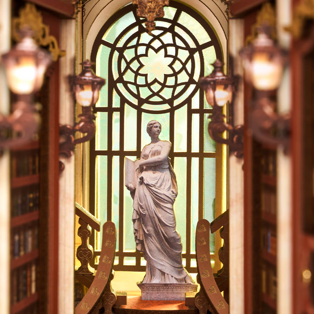 Bibliothèque des Merveilles – Serre-livre en bois 3D