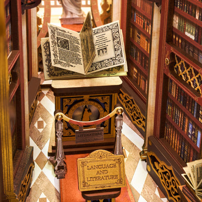 Bibliothèque des Merveilles – Serre-livre en bois 3D