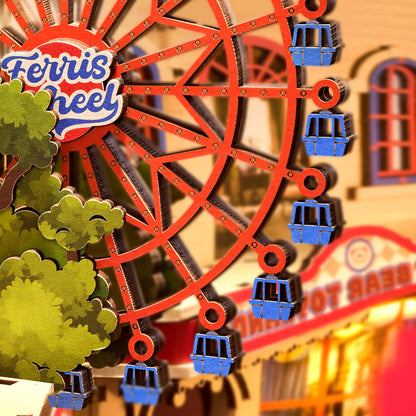 Parc d’Attractions de Conte de Fées – Serre-livre en bois 3D