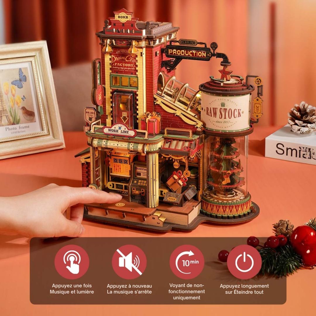 Cuteefun Puzzle 3D en bois Castle - Kit de bricolage en bois pour adultes - Pour anniversaire, Saint-Valentin, fête des pères, Noël (trace d'une ruine Cuteefun Puzzle 3D en bois Castle - Kit de bricolage en bois pour adultes - Pour anniversaire, Saint-Valentin, fête des pères, Noël (trace d'une ruine