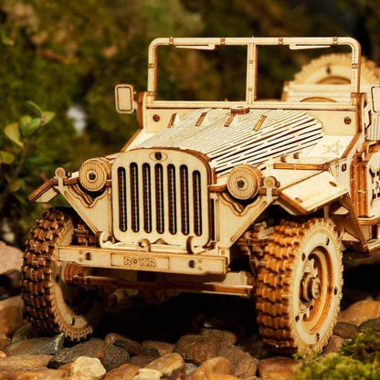 Jeep de l’armée – Puzzle en bois 3D