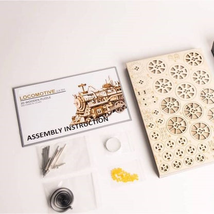 La Locomotive du Texas – Puzzle Mécanique en Bois 3D