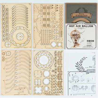 Montgolfière – Puzzle en bois 3D