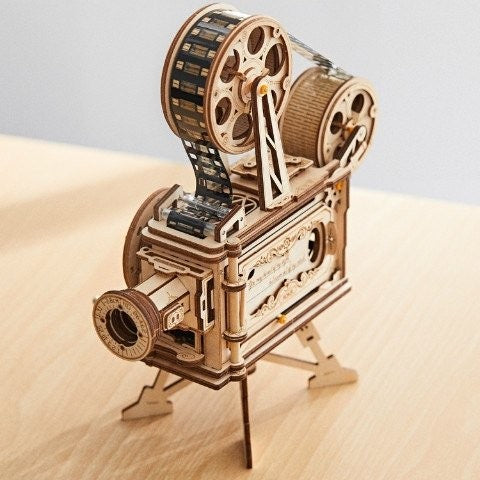 Le Projecteur de Film – Puzzle Mécanique en Bois 3D