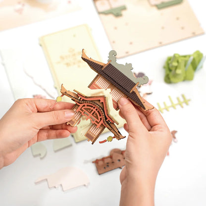 Sakura – Serre-livre en bois 3D