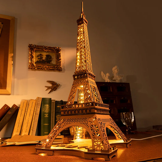 Une Nuit à la Tour Eiffel – Puzzle en Bois 3D