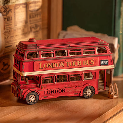 Bus Londonien – Puzzle en Bois 3D