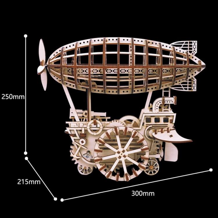 Le Dirigeable – Puzzle Mécanique en Bois 3D