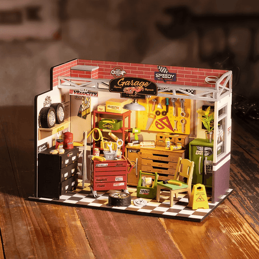 Garage – Miniature En Bois 3D