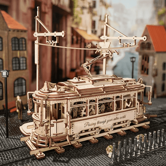 Pistes Intemporelles – Tramway en bois 3D