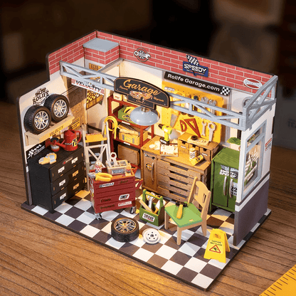 Garage – Miniature En Bois 3D