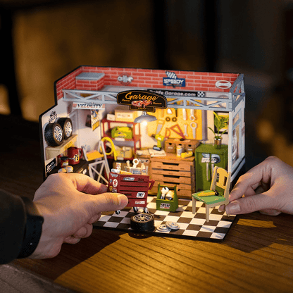 Garage – Miniature En Bois 3D