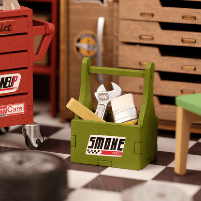 Garage – Miniature En Bois 3D