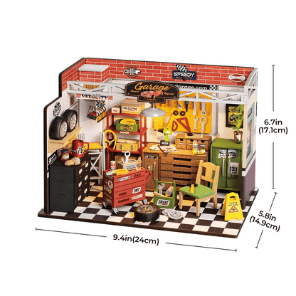 Garage – Miniature En Bois 3D