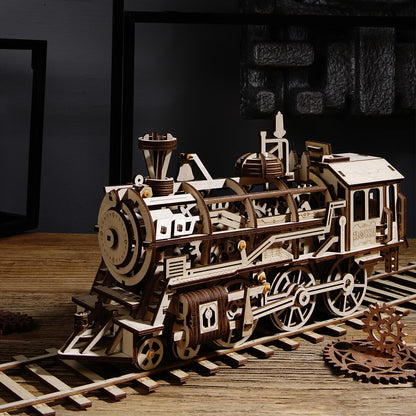La Locomotive du Texas – Puzzle Mécanique en Bois 3D