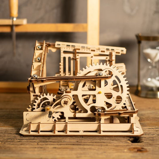 Descente Express – Puzzle mécanique en bois 3D