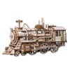 Locomotive à vapeur en bois assemblée