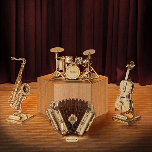 Instruments de musique Maquette 3D en bois 3 MECAPUZZLE