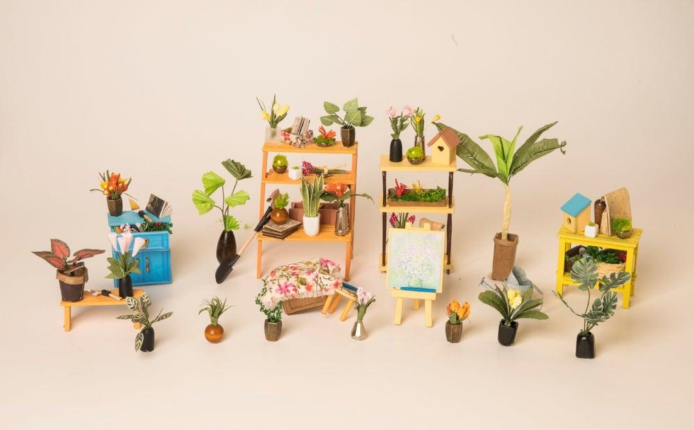 Meubles miniatures jouets poupées maison bricolage décoration accessoires  mini pot de plantes