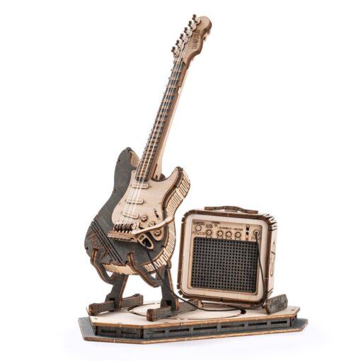 Guitare electrique Puzzle en bois 3D 1 MECAPUZZLE