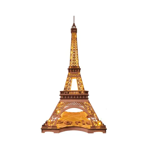 Une nuit a la Tour Eiffel Puzzle en bois 3D 2 MECAPUZZLE