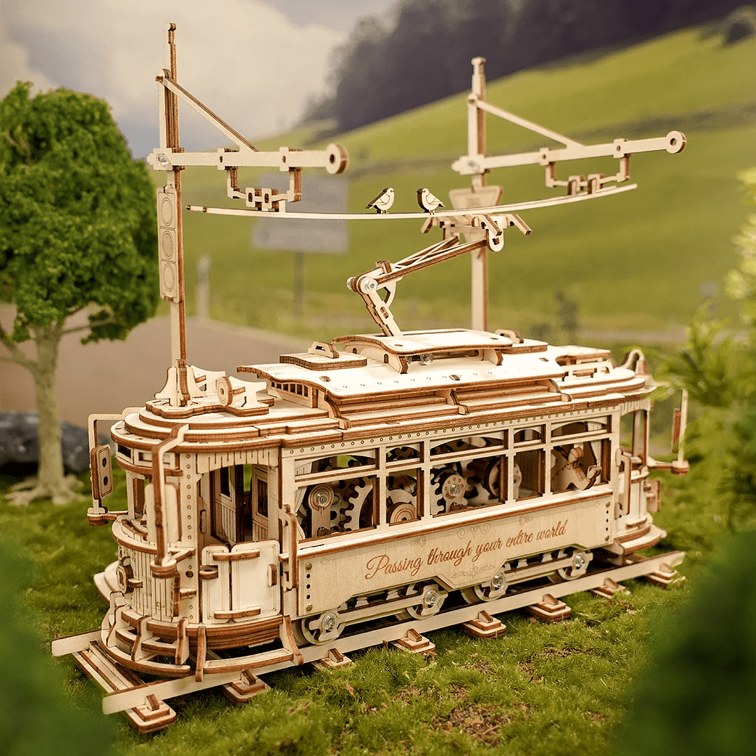 Maquette en bois Rokr Tramway Mécanique Lisbonne 